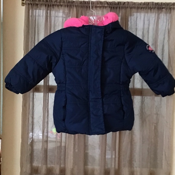 Pink Platinum Other - Pink Platinum Navy and Pink Kids Puffer Jacket